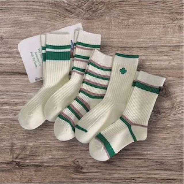 ถุงเท้าสไลต์เกาหลี ญี่ปุ่น แบบกีฬาน่ารักๆ