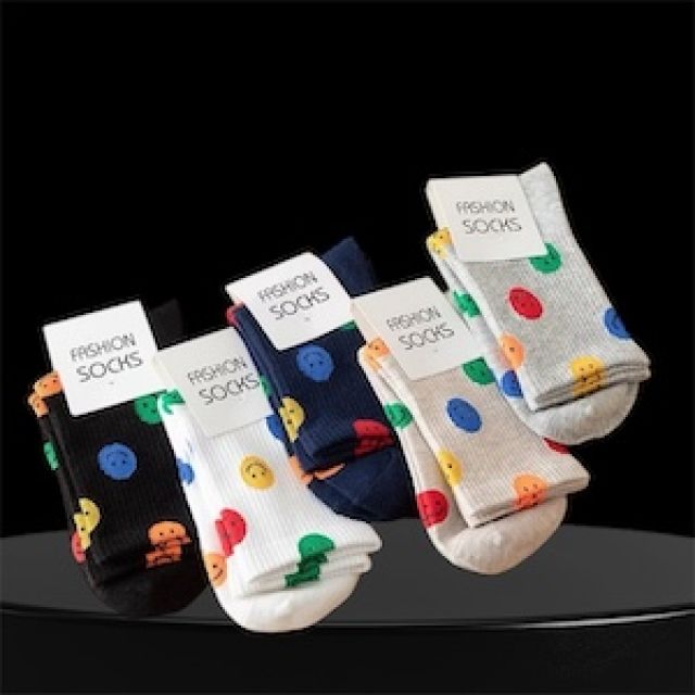 ถุงเท้า พิมพ์ลายหน้า