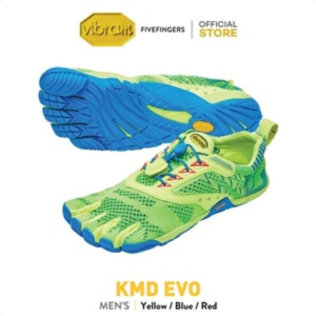 Vibram FiveFingers รองเท้าผู้ชาย รุ่น KMD EVO (Yellow/Blue/Red)